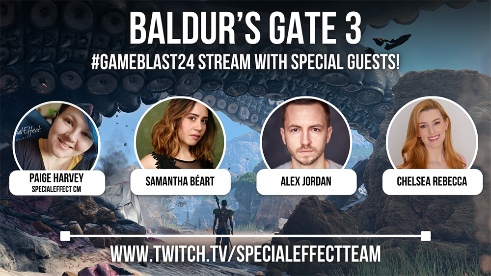 Star Lineup For Our GameBlast Baldur's Gate 3 Stream! | SpecialEffect